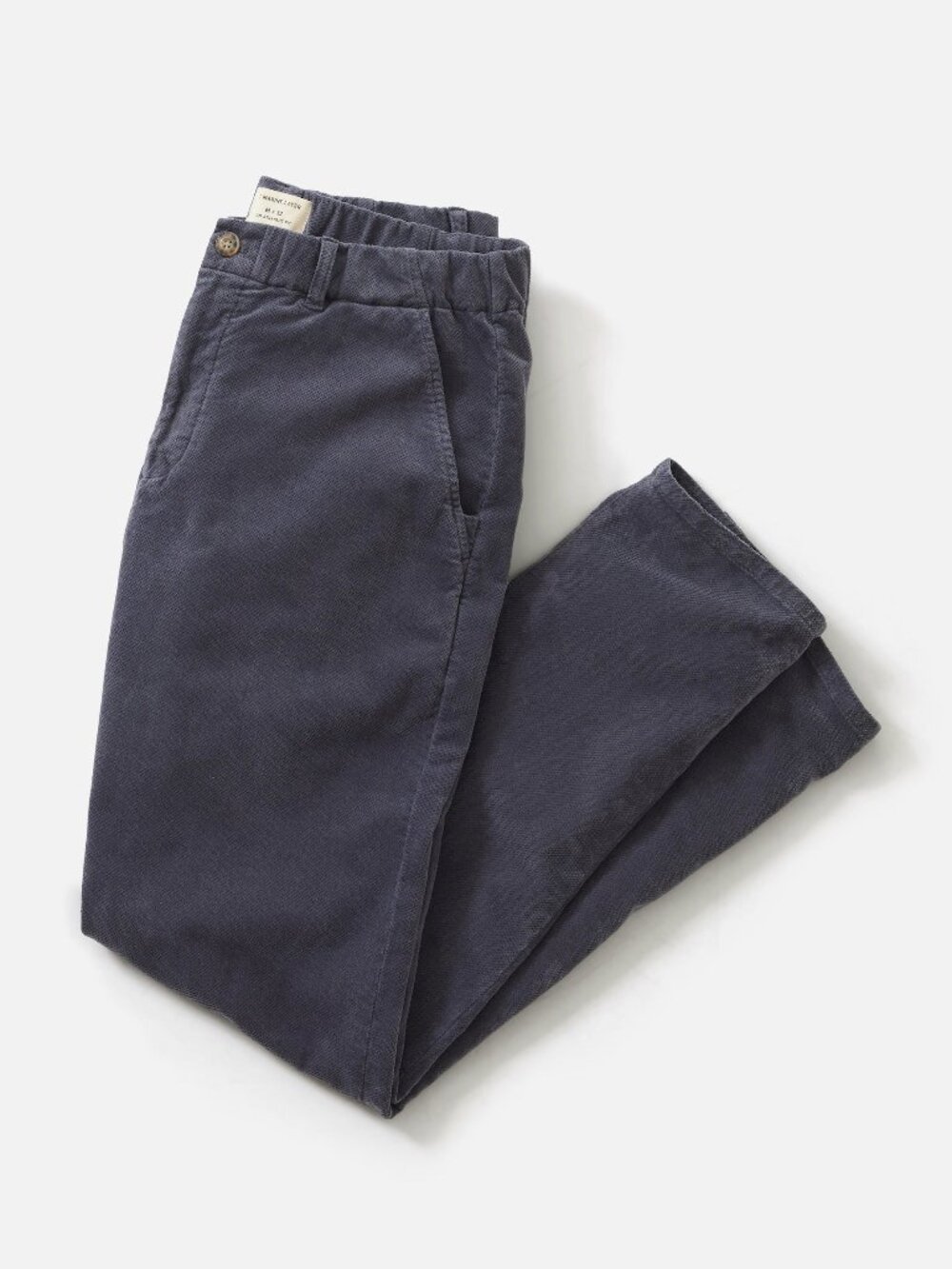 Marine Layer Men's Saturday Moleskin Slim Straight Chino Mood Indigo Size L-32 - Picture 2 of 13